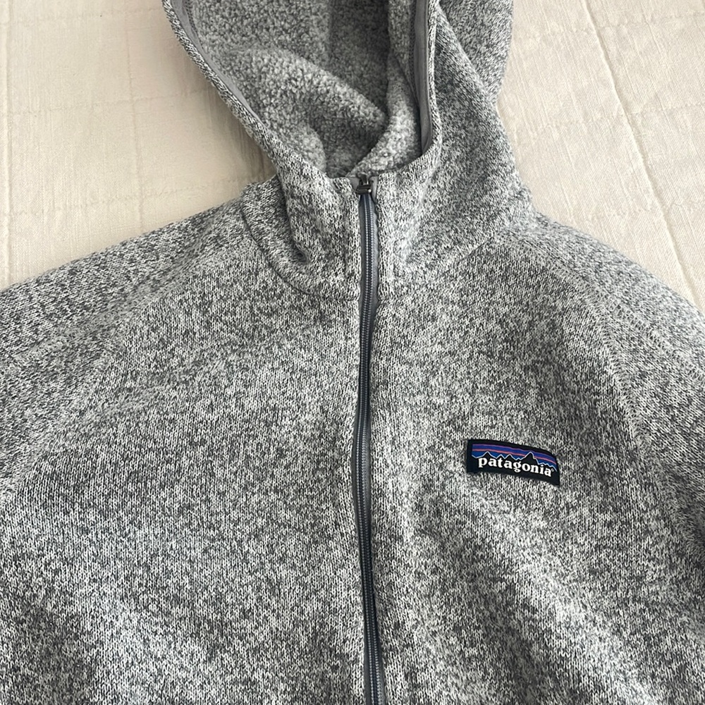 Women patigonia size small! With hoodie